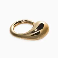 Кольцо пластик "Капля Бо", р-р 17, цвет золото Кольцо пластик "Капля Бо", р-р 17, цвет золото