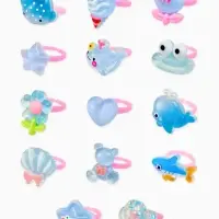 Кольцо &laquo;Выбражулька&raquo; русалка, форма МИКС, цветное, безразмерное