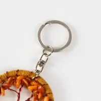 Брелок ловец снов "Древо" 19 см, цв. бежевый Брелок ловец снов "Древо" 19 см, цв. бежевый