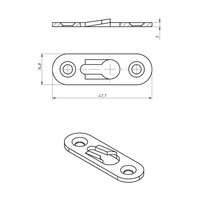 Подвеска мебельная ТУНДРА, 48 мм, цинк, 1 шт. Подвеска мебельная ТУНДРА, 48 мм, цинк, 1 шт.