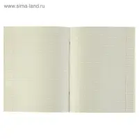Тетрадь предметная 48 листов в клетку, Calligrata, «Чёрное-белое», по химии, серые листы