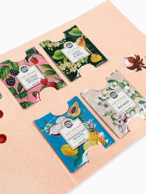 Чай новогодний в пакетиках &laquo;Уютного Нового года&raquo; в конверте, 7.2 г (4 шт.&times;1.8 г)