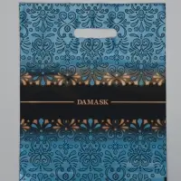 Пакет "Дамаск", полиэтиленовый с вырубной ручкой, 30х37 см, 90 мкм