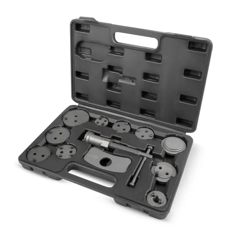 Набор для сведения поршней тормозных цилиндров (12 предметов) в кейсе AVS DBC-04