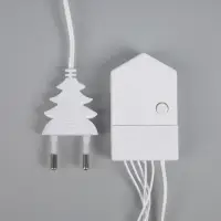 Гирлянда &laquo;Нить&raquo; 20 м, IP20, белая нить, 200 LED, свечение мульти, 8 режимов, 220 В