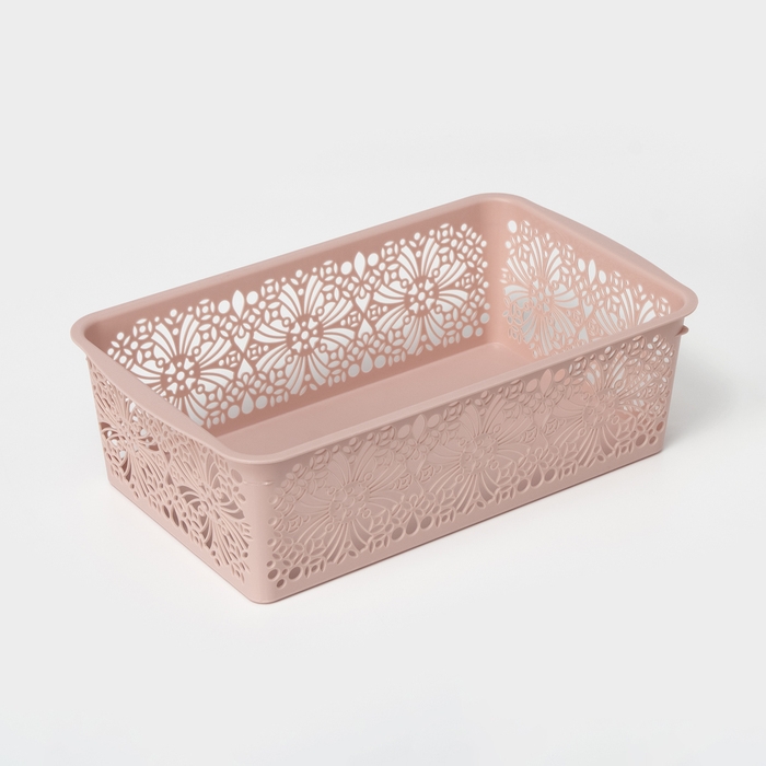 Корзина для хранения Floral, 25×15×7.5 см, МИКС Корзина для хранения Floral, 25×15×7.5 см, МИКС