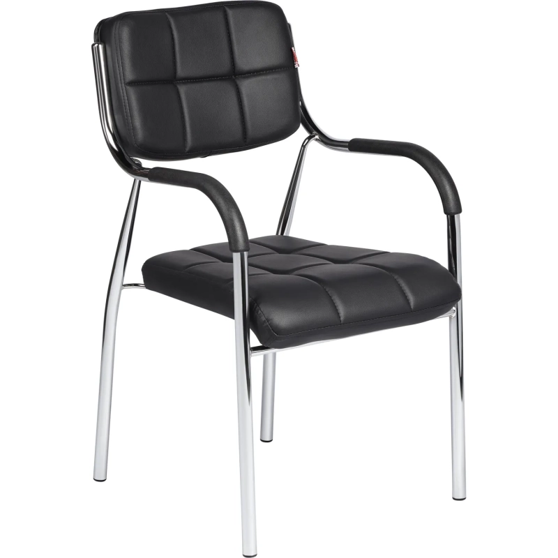 Стул BN_TQ_Стул Echair-805 VP кожзам черный, хром