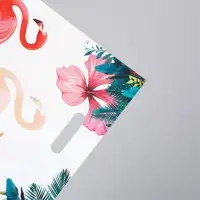 Пакет полиэтиленовый с вырубной ручкой "Фламинго" 30 х 40 см 60 мкм