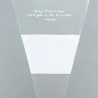 Пакет конус для цветов, с нетканым материалом, 26+7×37 см, белый Пакет конус для цветов, с нетканым материалом, 26+7×37 см, белый