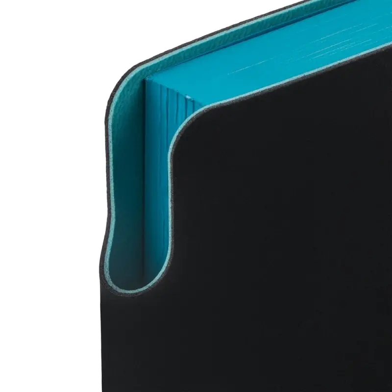 Ежедневник Flexpen Black, недатированный, черный с бирюзовым Ежедневник Flexpen Black, недатированный, черный с бирюзовым