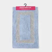 Коврик для дома Доляна &laquo;Вензель&raquo;, 50&times;80 см, голубой