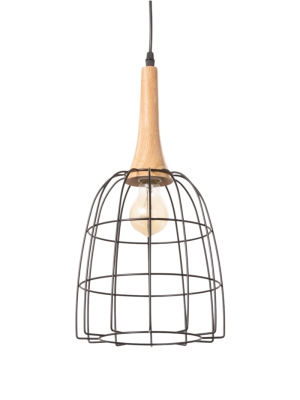 Светильник Светильник "Чикаго" 1х40Вт Е27 черный/коричневый 24,5х24,5х44(144)см