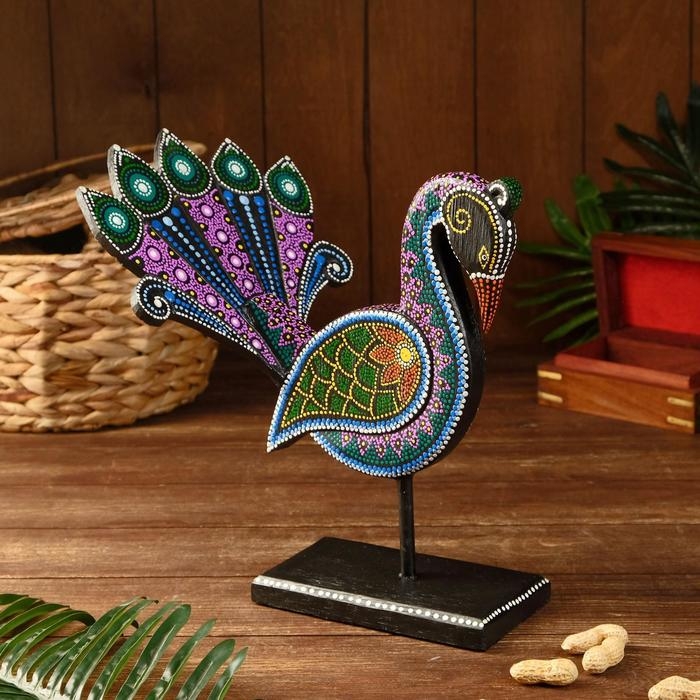 Сувенир Сувенир "Павлин" дерево, на подставке 27х10х35 см