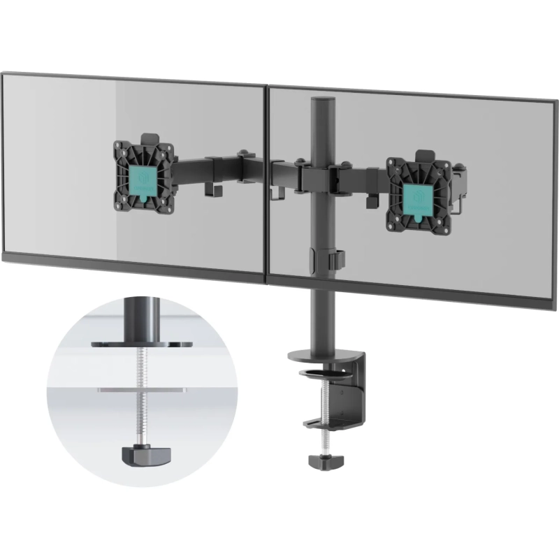 Кронштейн настольный для 2х мониторов ONKRON D221E, 13-32, черный