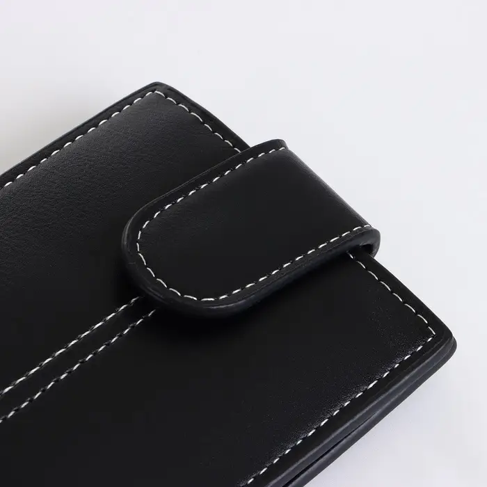 Портмоне мужское на кнопке, чёрное