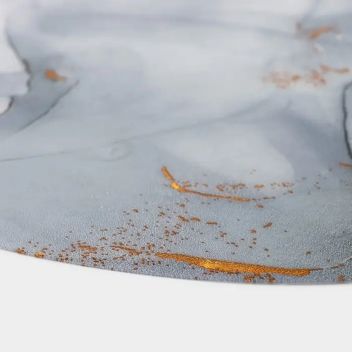 Салфетка сервировочная на стол «Камень», d=38 см, цвет серый