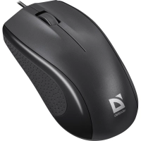 Мышь компьютерная Defender Optimum MB-160 черн,3кн,проводн. 1000dpi (52160)