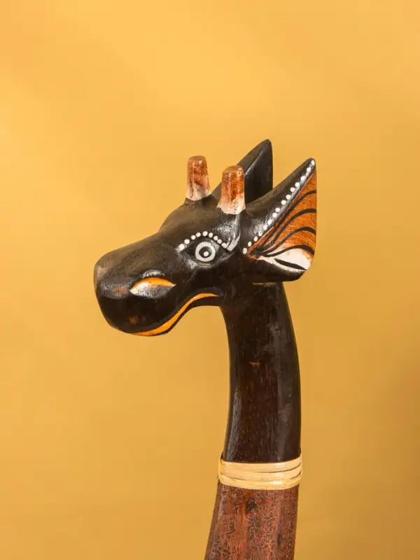 Сувенир Сувенир "Жирафик" дерево 18х10х80 см, цв. коричневый