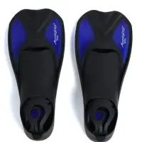 Ласты для плавания ONLYTOP, р. 38-39, чёрные, синие