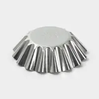 Форма для выпечки кекса, d=8.9 см, h=2.7 см, жесть, серебристая