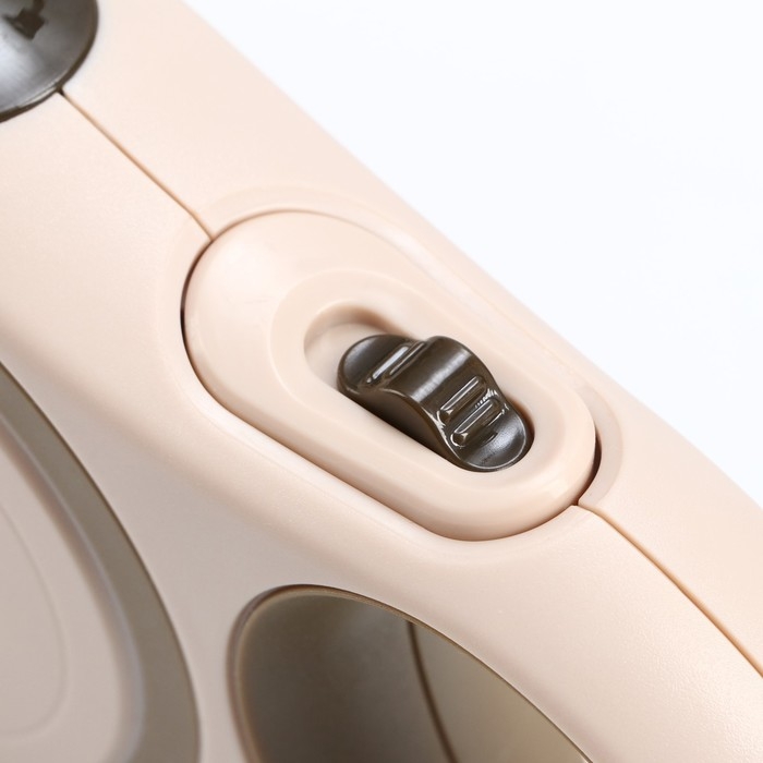 Рулетка с системой эффективного скручивания поводка, 3 м, до 15 кг, бежево-зелёная Рулетка с системой эффективного скручивания поводка, 3 м, до 15 кг, бежево-зелёная