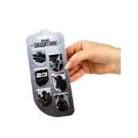 Набор магнитных закладок на подложке, 5 шт "Юный защитник"