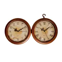 Часы настенные интерьерные &laquo;Сабатини&raquo;, двусторонние, на подвесе, плавный ход, 35&times;30 см, d=19.5 см, от батарейки 1хАА
