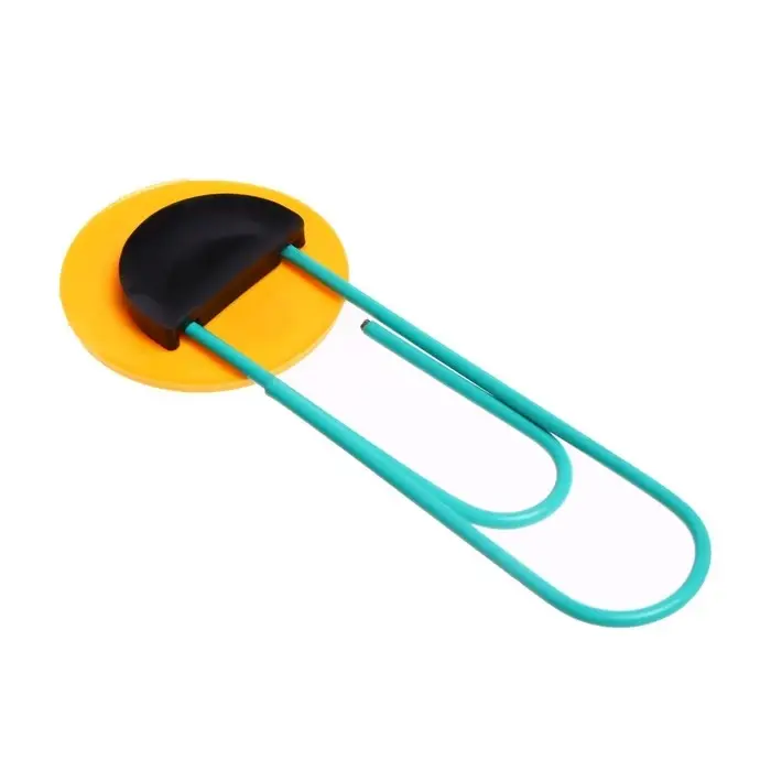 Закладка-скрепка большая «Смайл подмигивает», 11 см, МИКС Закладка-скрепка большая «Смайл подмигивает», 11 см, МИКС