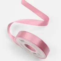 Лента атласная TEIRA, двухсторонняя, 20 мм, 25&plusmn;1 м, розовая №158