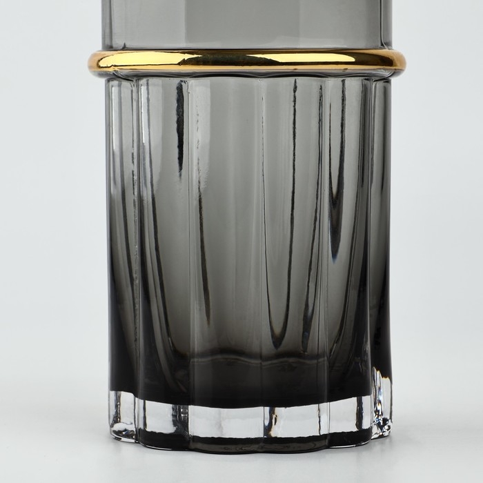 Ваза для цветов «Тренди» из черного стекла 24×11×11 см Ваза для цветов «Тренди» из черного стекла 24×11×11 см