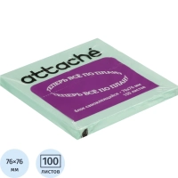Стикеры ATTACHE с клеев.краем 76х76 голубой 100л