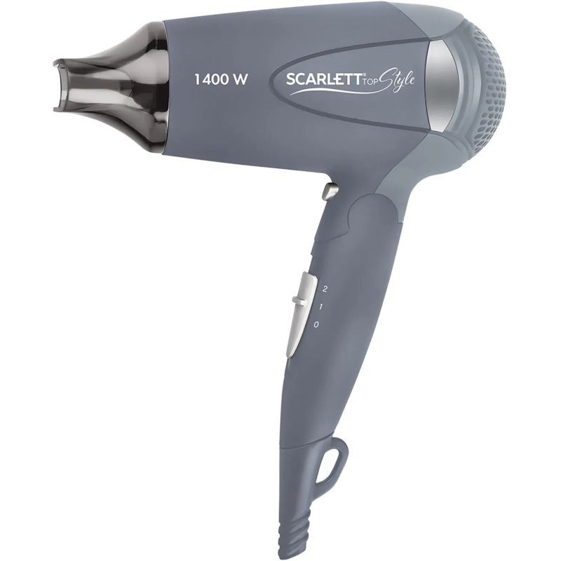 Фен SCARLETT SC-074, 1400Вт, серый