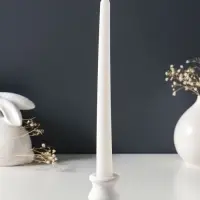 Набор свечей античных 25 см, 3 шт., 58 г, 7 ч, белый