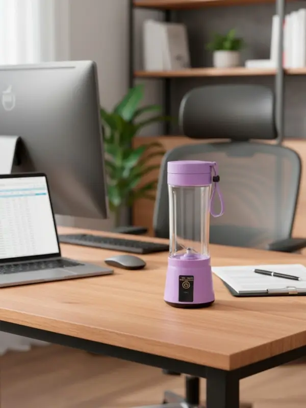 Блендер LBR-01, портативный, 24 Вт, 380 мл, USB, фиолетовый
