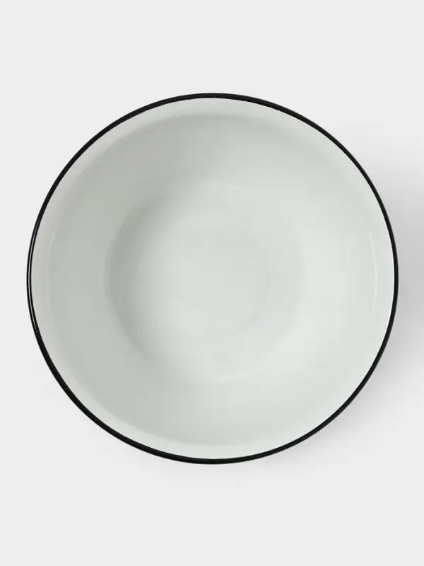 Миска эмалированная, 4 л, белая