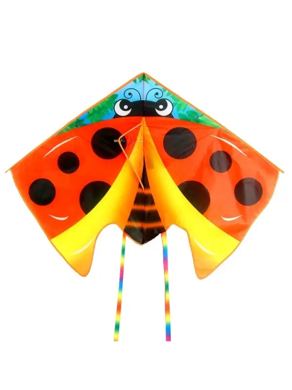Воздушный змей &laquo;Божья коровка&raquo;, с леской