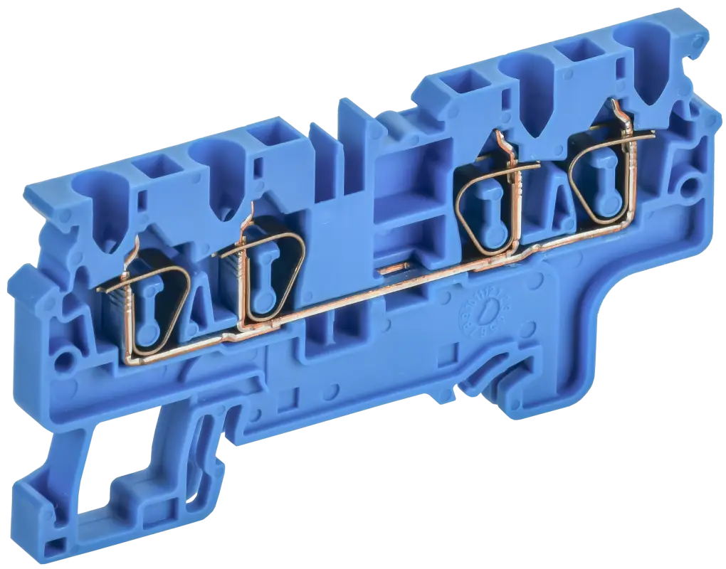 ARMAFIX Клемма пружинная CX2.5-4 BU 2,5мм2 четырехконтактная синяя IEK
