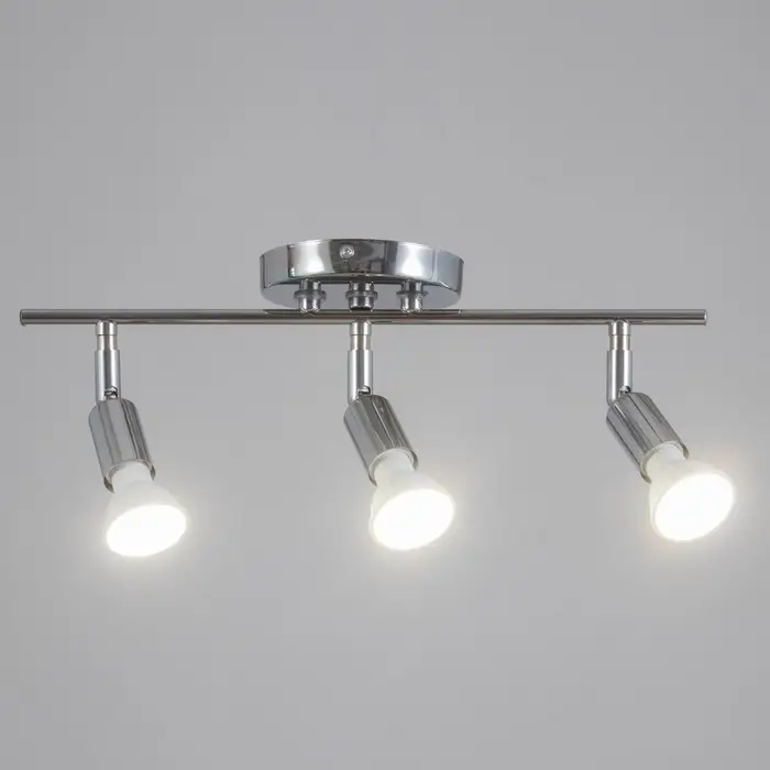 Спот "Дарни" 3xGU10 35Вт хром 36х12х12 см