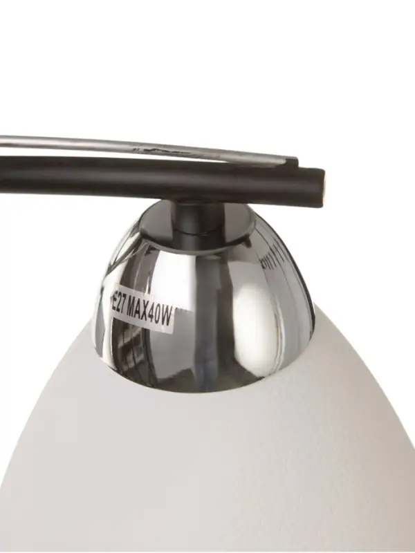 Люстра потолочная BayerLux &laquo;Ирида&raquo;, 2хЕ27, 40 Вт, черно-хромовый, 42&times;19&times;24 см