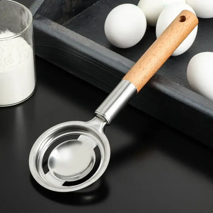 Сепаратор для яиц Доляна «Валдай», нержавеющая сталь, цвет хромированный Сепаратор для яиц Доляна «Валдай», нержавеющая сталь, цвет хромированный