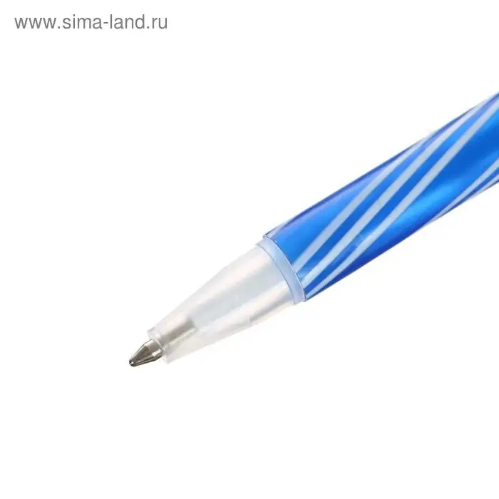 Набор ручек шариковых, 0.5 мм, 4 штуки Набор ручек шариковых, 0.5 мм, 4 штуки "Спираль", стержень синий, флуоресцентный корпус, МИКС