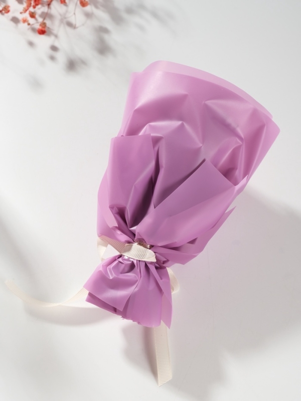 Букет из мыльных лепестков "Роза подарочная в коробке" фиолетовый  8,6х8,6х18,5 см