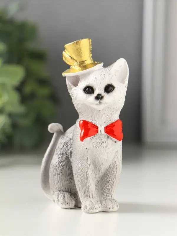 Фигурка &laquo;Кот в цилиндре&raquo;, 9&times;3.5&times;4.5 см, МИКС