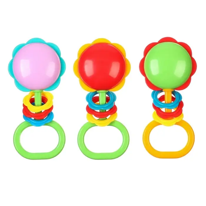 Погремушка &laquo;Цветочек&raquo;, цвет МИКС, Аэлита