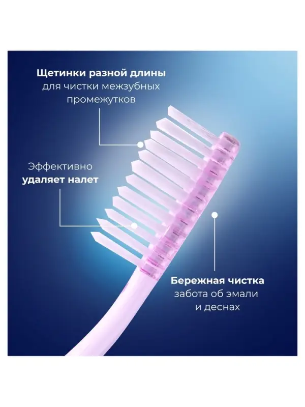 Зубная щётка D.I.E.S Кристалл, мягкая, 1 шт. МИКС