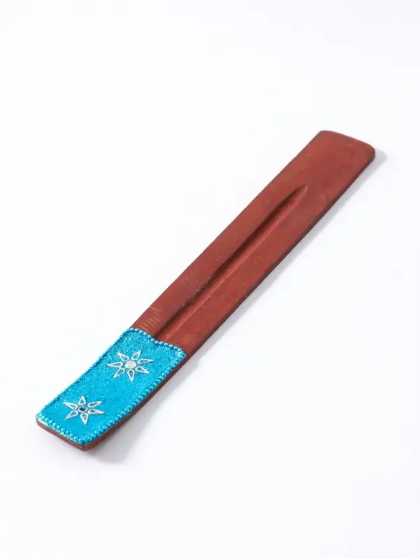 Подставка под благовония "Карма" дерево 25,5х3,5 см, голубой