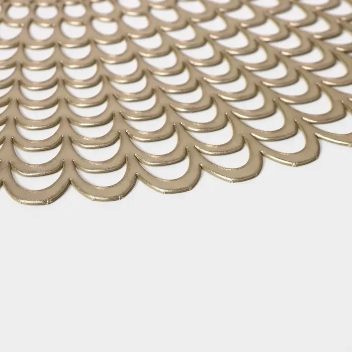 Салфетки сервировочные на стол Доляна &laquo;Солнечная&raquo;, d=38 см, 4 шт., золотые