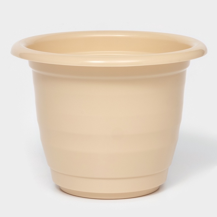 Горшок для цветов с поддоном Доляна «Арена», 2 л, пластиковый, цвет пудровый Горшок для цветов с поддоном Доляна «Арена», 2 л, пластиковый, цвет пудровый