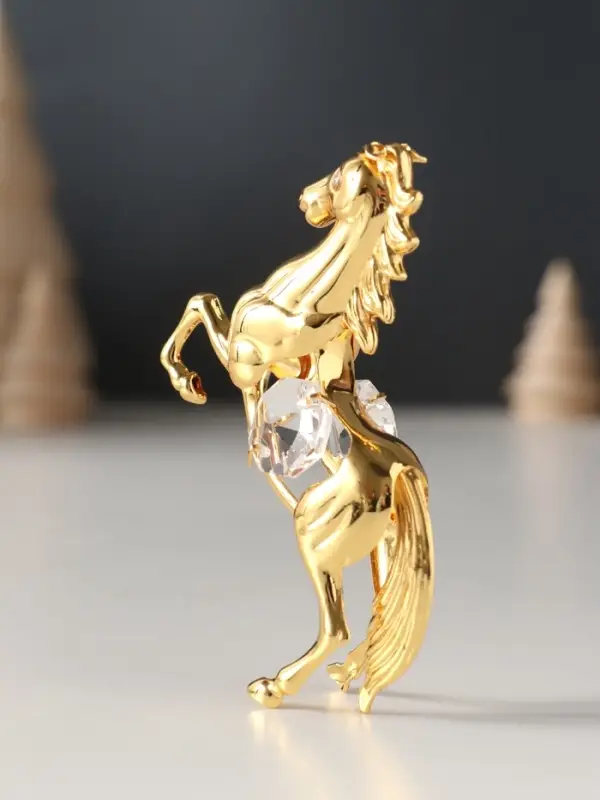 Сувенир Лошадь с 2 прозрачными хрусталиками, 5,5х2х8 см. Сувенир Лошадь с 2 прозрачными хрусталиками, 5,5х2х8 см.