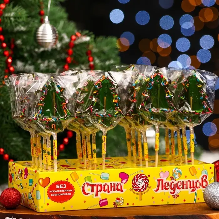 Карамель на палочке Карамель на палочке "Сказка", зёленая, 30 г